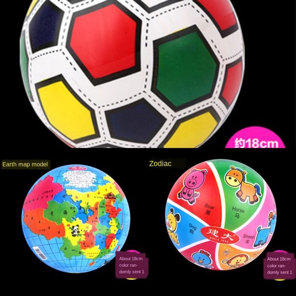 

children's small racket toy foot pat kindergarten map baby ball inflatable toy ball