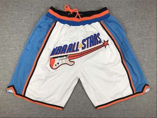 

men 1997 city nba all stars shorts white just don pocket pants by mitchell & ness s-2xl, Black