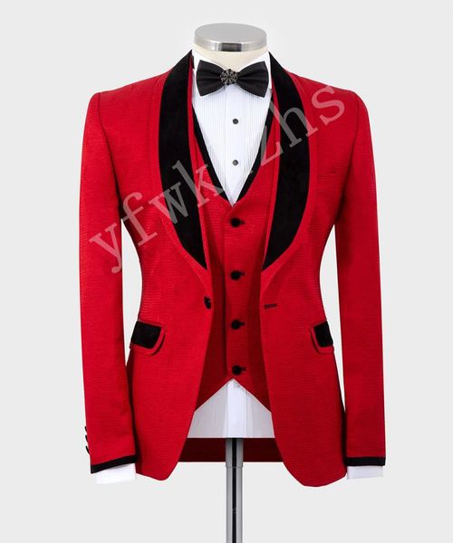 

custom-made shawl lapel groomsmen one button groom tuxedos men suits wedding/prom/dinner man blazer(jacket+pants+tie+vest) w220, Black;gray