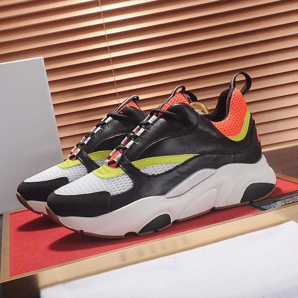 

comfortable mens shoes b22 black red and yellow canvas and calfskin sneaker plus size luxury herren sportschuhe low casual sport shoes