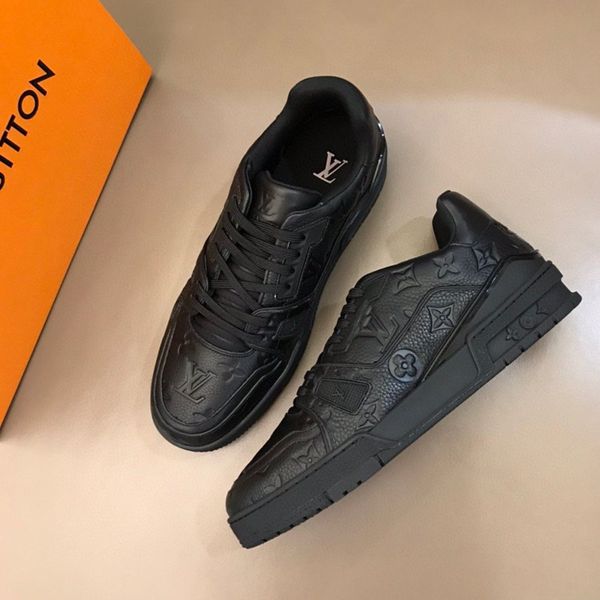 

073 высококачественные мужская случайная спортивная обувь и дизайнер роскошь на открытом воздухе ботинок, оригинальный размер коробки 38-45, Black