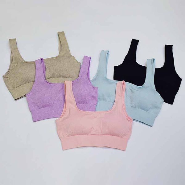 

female sports bra seamless yoga bra medium support running racer back yoga vest type brassiere sport woman fitness, White;black