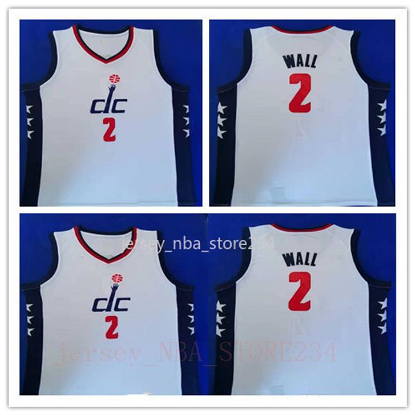 

2020 city mens edition washington wizards jersey vancouver john wall 2 white nba new vintage basketball jerseys edition city, Black;red