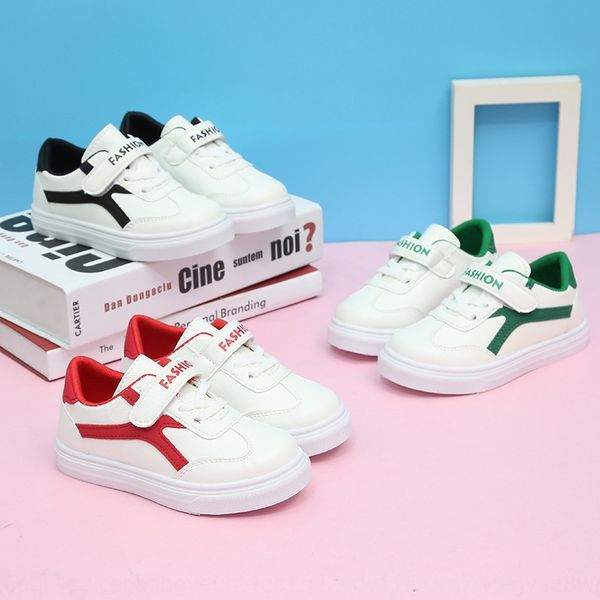 

2019 autumn new board korean sports sneakers children's anti-slip boys and girls children's white shoes casual shoes, Black