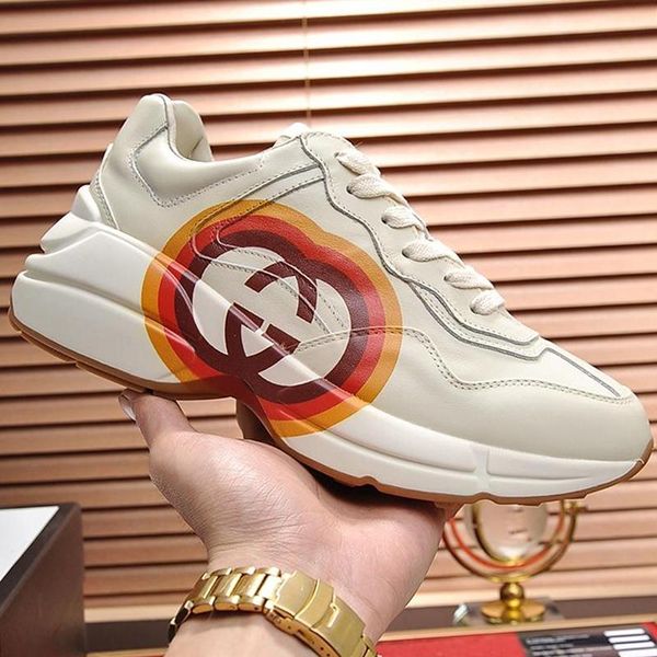 

womens shoes sneakers casual chaussures pour femme trainers casual womens shoes fashion rhyton leather sneaker zapatos de mujer fast ship, Black