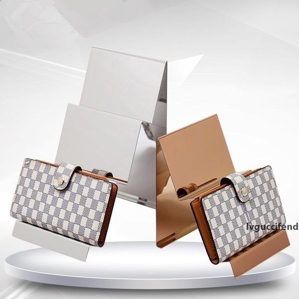 

wallet display rack handbag display stand stainless steel metal monolayer bag display holder rack furniture accessories lx0789