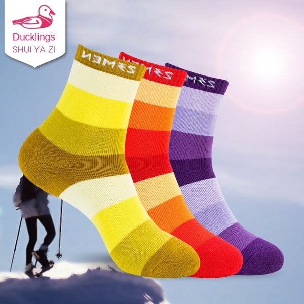 

полосатый лыжные длинные женские средний средний полотенце хлопок середины икры носки утолщенной зимних полотенце носки, Black