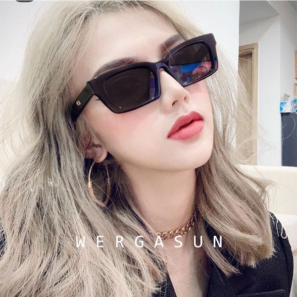 

wergasun luxury square sunglasses men brand designer sunglasses vintage sun glasses for women eyewear, White;black