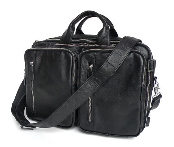 

nesitu real genuine leather men messenger bags 14'' lapbriefcase cowhide portfolio business travel bag #m7041
