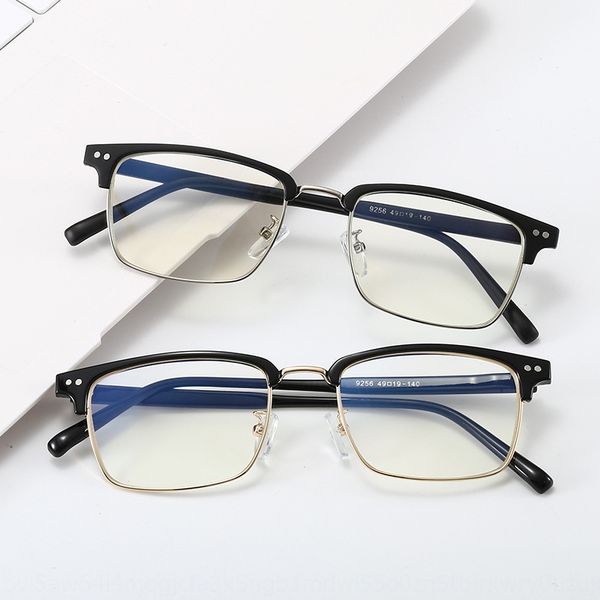 

cool square full frame myopia men's and women's universal myopia glasses frame fashion anti-blue glasses, Silver