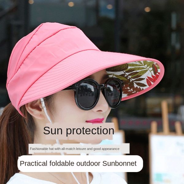 

children's sunscreen for children summer sun hat empty hat uv protection korean foldable sun protection, Blue;gray