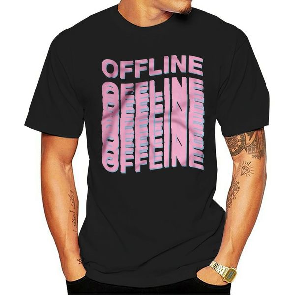 

men's t-shirts offline shirt women men t-shirt tumblr instagram tshirt t vaporwave aesthetic #1499, White;black