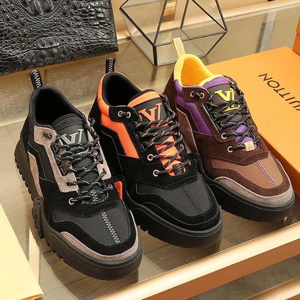

mens shoes casual sports sneakers breathable trainers mens shoes fashion luxury hiking sneaker chaussures pour hommes men shoes, Black
