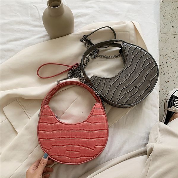 

crocodile pattern french armpit bag large capacity ins wild shoulder bags for women messenger bags crossbody for women