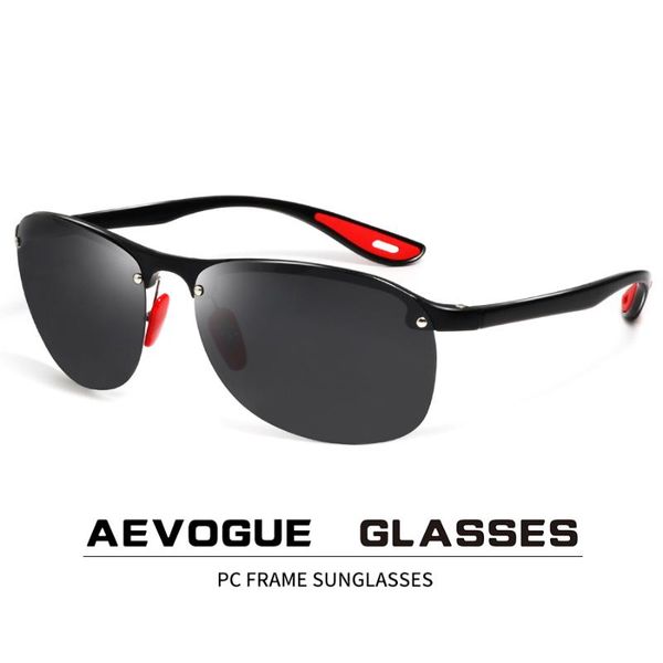 

aevogue polarized sunglasses for men rimless cool driving fishing goggle sun glasses brand design uv400 protection ae0657, White;black
