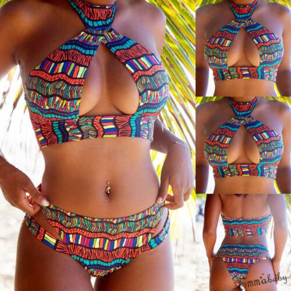 

polyester boho women summer swimsuit beachwear swimwear push up monokini bikini bathing drop shipping good quality, White;black