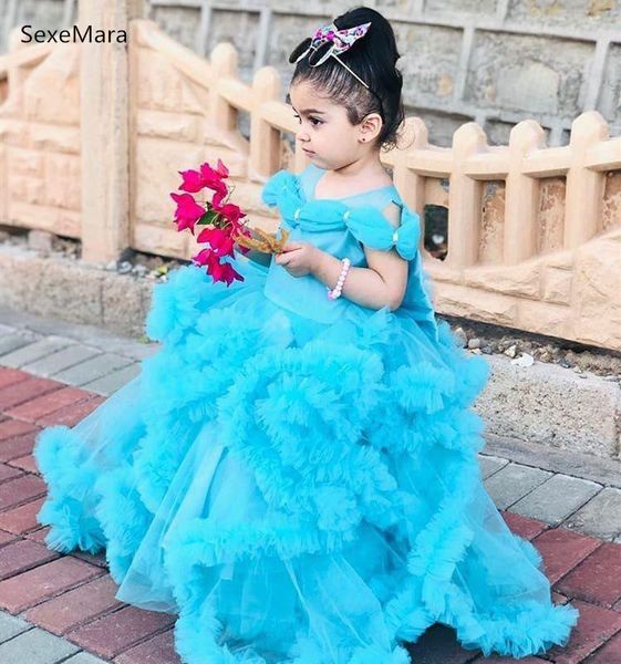 

flower girls dresse princess birthday banquet dress elegant girls wedding long party dress custom made size color, Red;yellow
