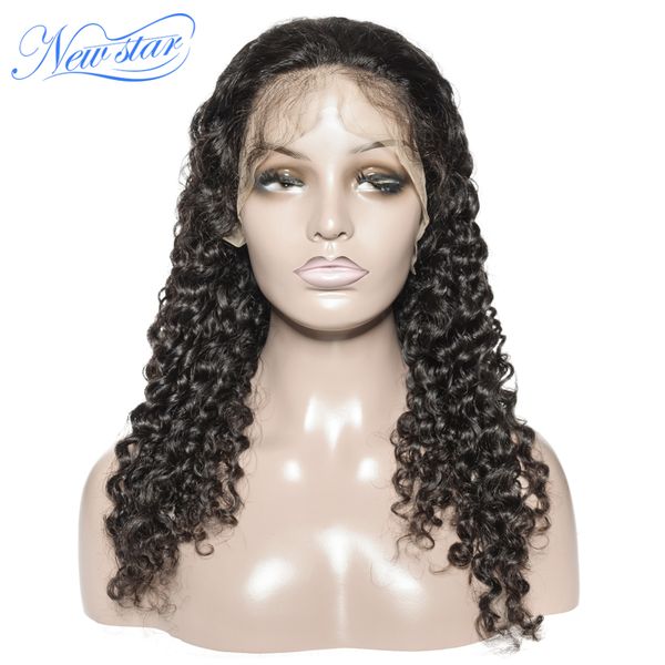 

deep wave lace front wig brazilian virgin human hair wig new star 150% density 13x4 frontal wig for black women lace wigs