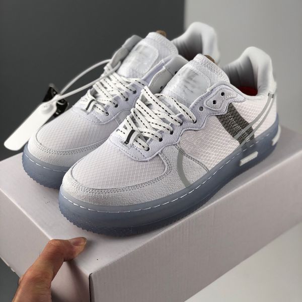 

new forces react white light bone smoke grey 1 one green mens shoes for men womens sports sneakers sports trainers air size 11