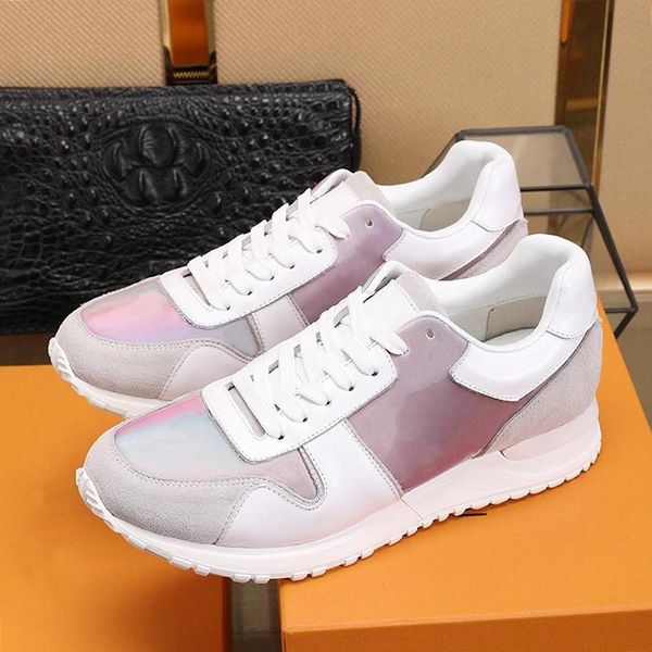 

new lightweight mens shoes vintage sneakers breathable running type shoes low plus size lace -up casual luxury men shoes with origin box, Black