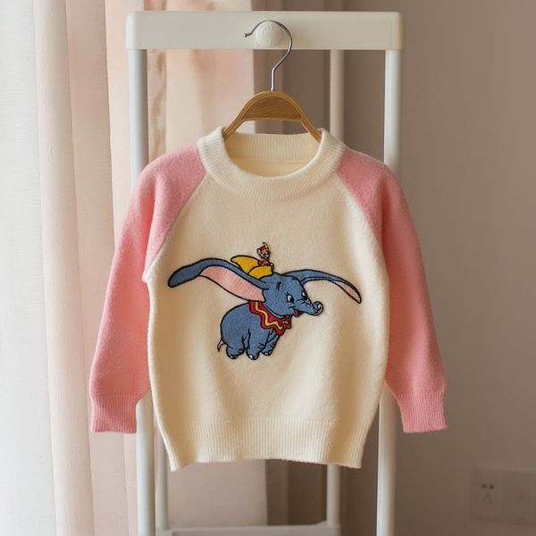 

2020 children's clothing new baby sweater western style children's clothing autumn clothes baby girl sweater top, Blue