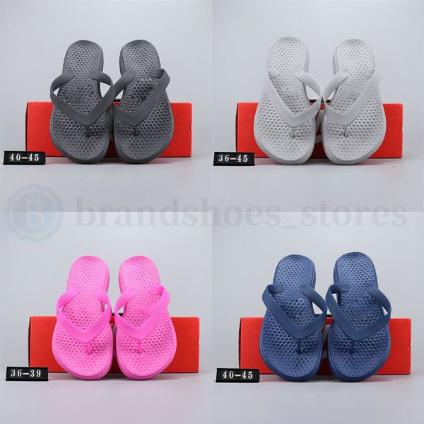 

20ss summer fashion flip flops slipper for men women outdoor beach shoes grey blue pink flat slides male female pantoufle hausschuhe sandal, Black