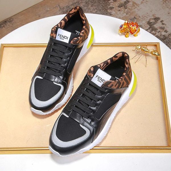 

luxury mens shoes new arrival vintage designer footwears tech fabric low- sneakers lace-up plus size casual men shoes zapatos de hombre, Black