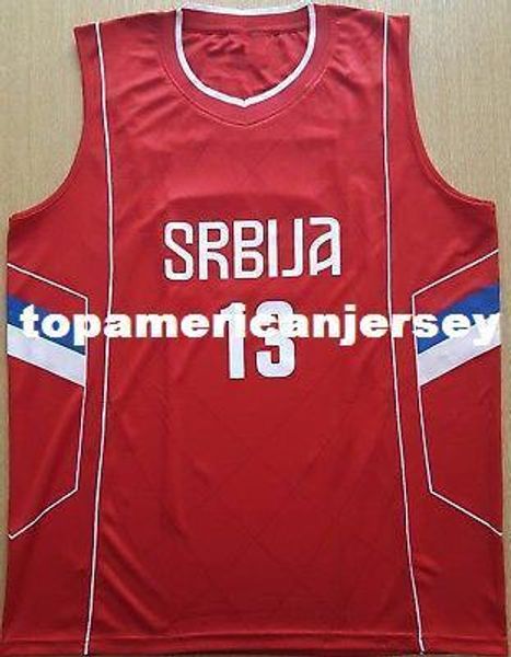 

# 13 raduljica camiseta canotta сербия евробаскет 2017 баскетбол джерси прошитой сшил на заказ любой номер и название трикотажные xs-6xl жил, Gray