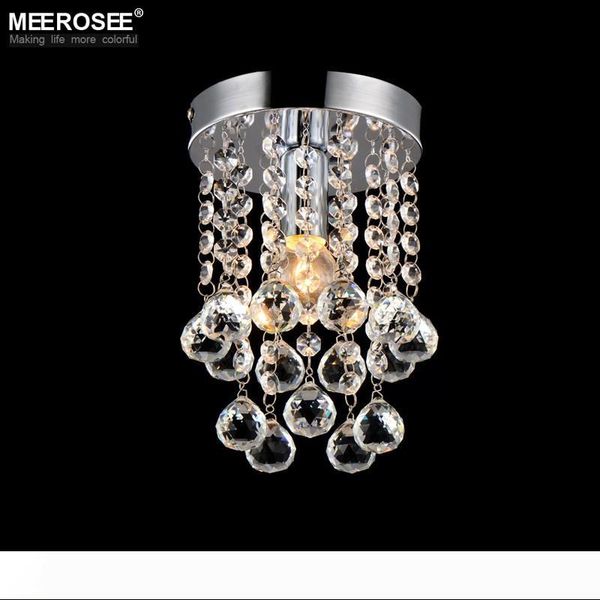 

1 light crystal chandelier mini light fixture small clear crystal lustre lamp for aisle stair hallway corridor porch light