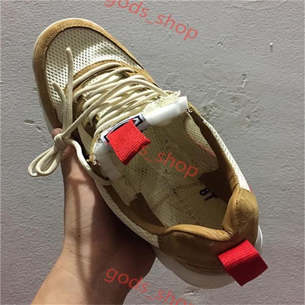 

new released tom sachs craft mars yard ts nasa 2.0 shoes aa2261-100 natural/sport red-maple causal shoes size 36-45, Black