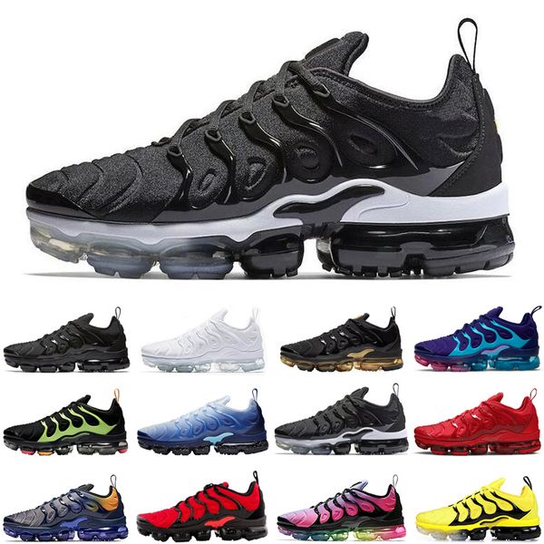 

wholesale tn plus neon men women running shoes triple white be true sunset rainbow athletic mens womens trainers sports sneakers runners