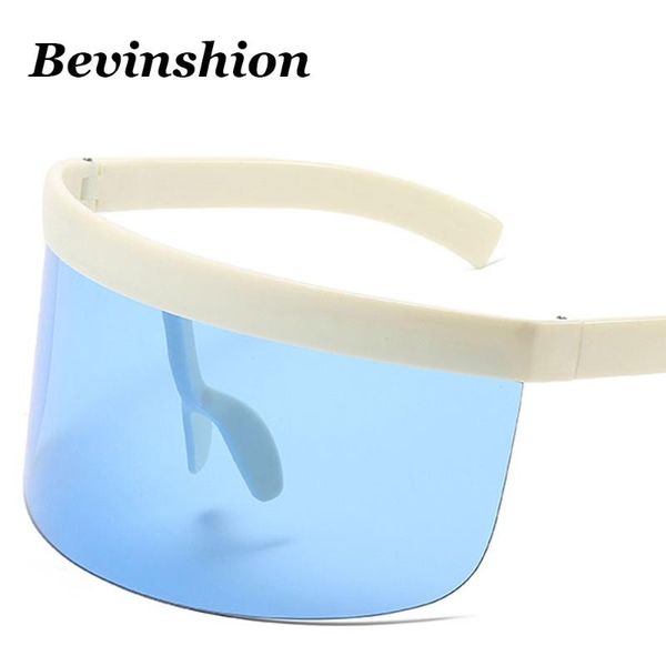 

hat style sunglasses one piece oversized sun glasses men big frame windproof insectproof anti-spitting glasses goggles shades, White;black