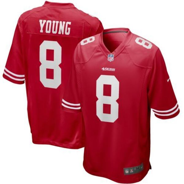 

steve young #8 men's retired xs-5xl stitched football jerseys, Gray