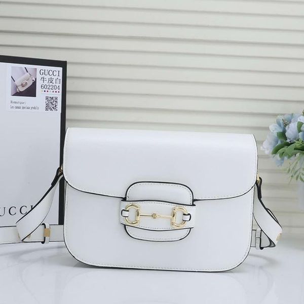 

new arrival women bags vintage classic horsebit bag simple style lady crossbody bags leather womens shoulder bag with origin box sale