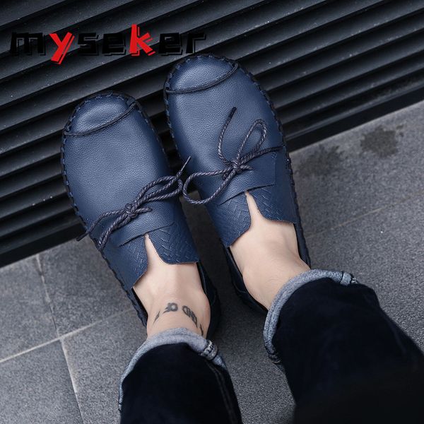 

pu men's shoes slip-on men shoes casual driving loafers light flats shoe large sizes 50 sneakers men comfortable summer t1, Black