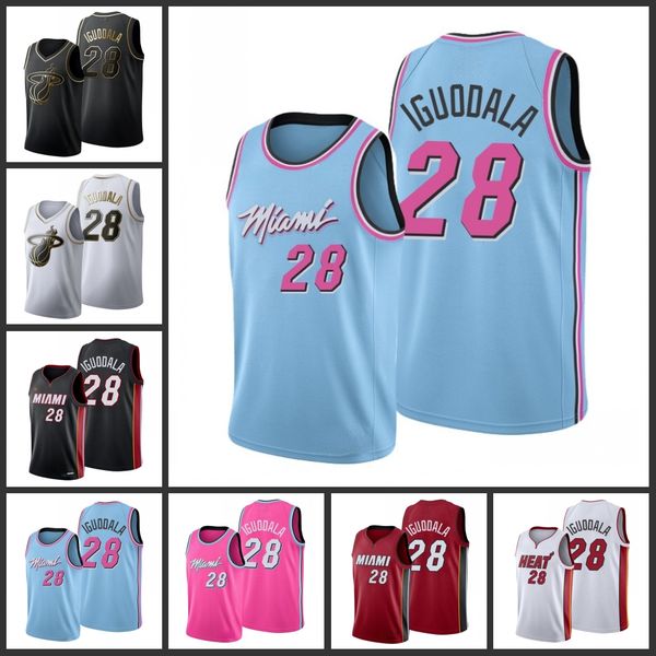 

miami heat andre iguodala men city basketball jersey, Black