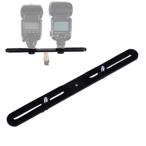 

dual flash bracket holder for 1/4'' screw studio tripod light stand camera wholesale car