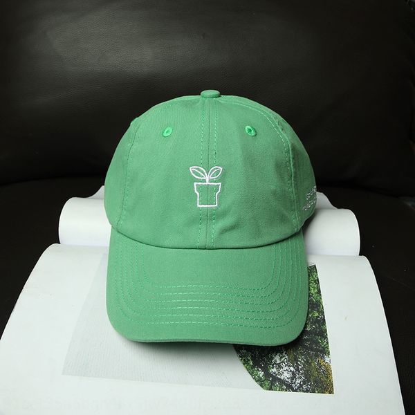 

laztk hipster white mint green embroidery small flowerpot baseball men's and women's baseball cap sun hat sun hat cotton soft suns, Blue;gray
