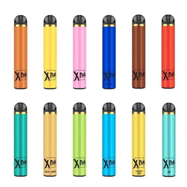 

Новые XTIA EXTRA Одноразовые Vape Pen 1500Puffs Предварительно заполненные картриджи 5,0 мл Starter Kit Bars Plus Устройство системы Испарители Бобы Vapor