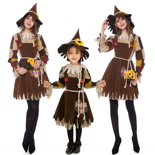 

mgt9x fairy tale role-playing parent-child halloween wizard of oz scarecrow fairy tale role-playing parent-child halloween wizard of oz dres, Black;white