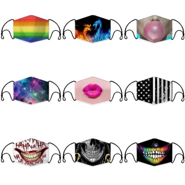 

new selling for fashionable 3d printing face mask, outdoor cycling protective dustproof mouth mask#236