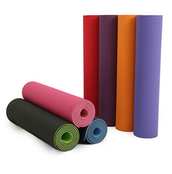 

yoga mat fitness train mat non slip gymnastics with carrying strap bag workout for yoga pilates floor exercises