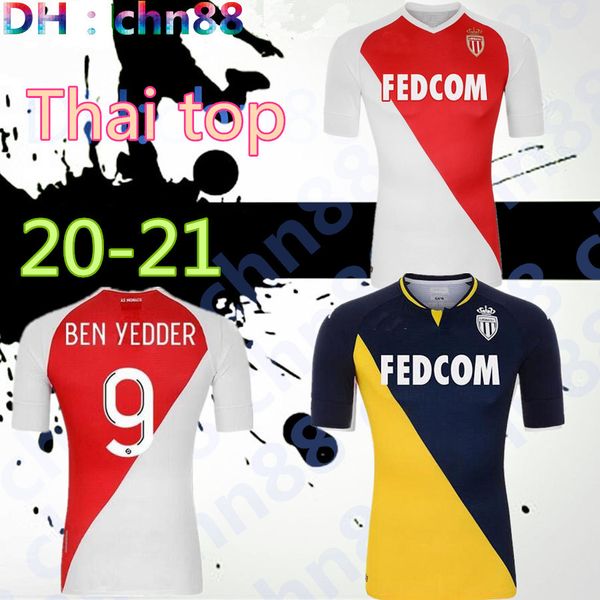

20 21 as monaco men + kids soccer jerseys ben yedder 9 martins 11 golovin 17 balde 14 tchouamni 24 lecomte 40 home 2020 jersey chile shirts, Black;yellow