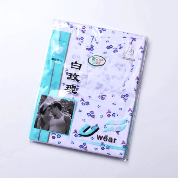 

среднего возраста джерси хлопка плеча лета женщин напечатанный ро жилет жилет ро шань, White