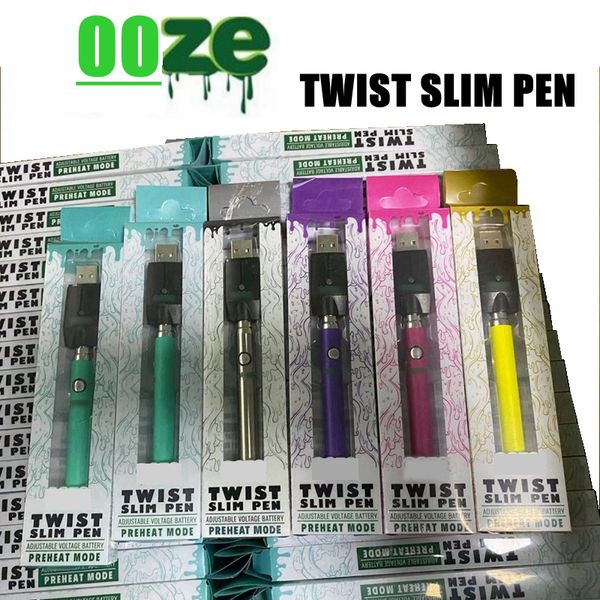 

Горячий ОЗЕ Twist Разогреть 350mAh 510 Аккумулятор Зарядное устройство переменного напряжения Разогреть Bud касания батареи 510 нить Vape аккумулятор для Vape картриджей