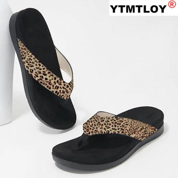 

2020 shoes women slippers outdoor female sandals comfortable beach shoes fashionable flip flops flats orthopedic slippers women, Black