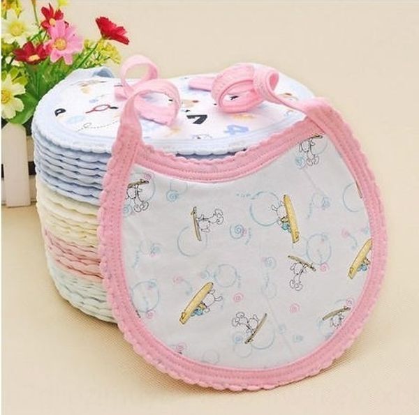 

thickened cotton lace-up saliva towel towel baby bib baby saliva pocket waterproof small bib for children