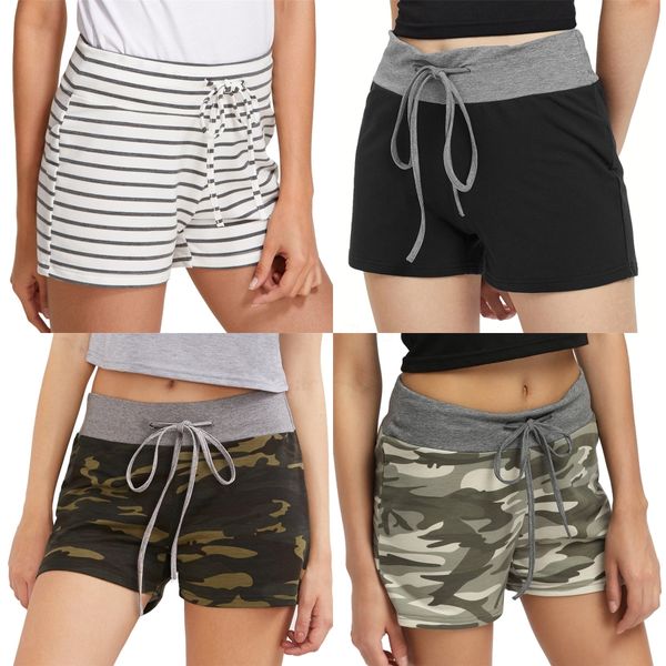 

waisted slim womens shorts fashion designer skinny short pants new solid color womens clothing high#7521, White;black