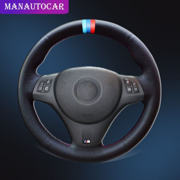 

auto braid on the steering wheel cover for m sport m3 e90 e91 e92 e93 e87 e81 e82 e88 x1 e84 hand stitched car wheel covers