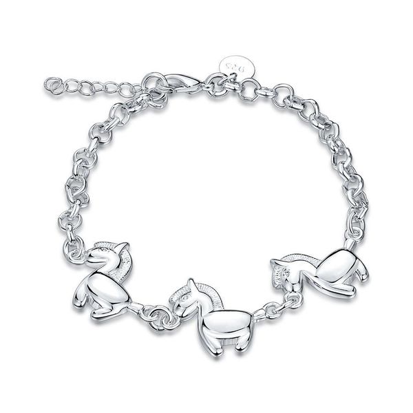 

zodiac horse bracelet plated women jewelry cute birthday gift fashion cool style charm accessories, Golden;silver
